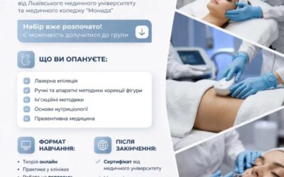 Запрошуємо на курси клінічної косметології!